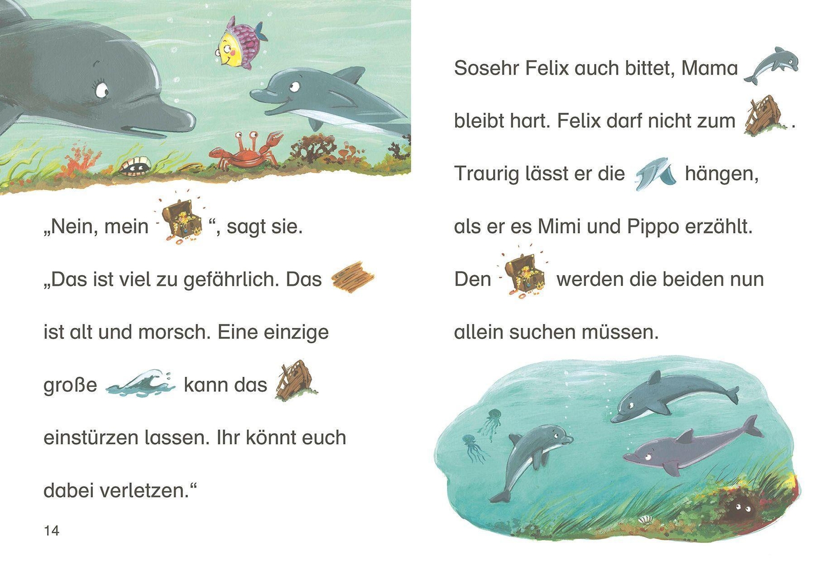 Thumbnail - Bildermaus - Der Kleine Delfin Auf Schatzsuche | Dagmar Henze | Buch |