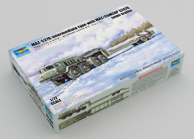 Trumpeter Scale Models 7194 1/72 MAZ537G Intermediate Type Transport Model Kit