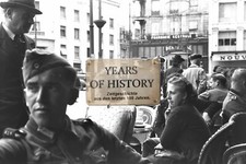 Foto kein Zeitgen&ouml;ssisches Original Kaffee Stra&szlig;enansicht Frankreich Belgien