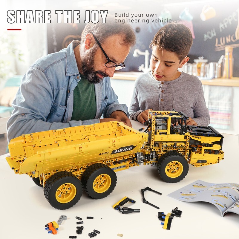 Mould King 17010 Dump Truck Engineering Vehicle Building Block Remote Control