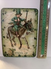 St. Patrick  s Day Decor VINTAGE STYLE Die Cut Cardboard 5 X 7  