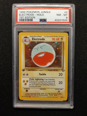 1999 POKEMON JUNGLE 2/64 ELECTRODE HOLO 1ST EDITION PSA 8 NMMT | eBay