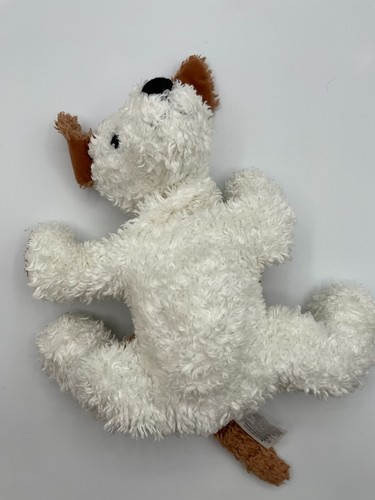 Kohls Cares Raggedy Ann Puppy Dog Plush Andy Rags White Brown 12" Missing Collar - Picture 6 of 8
