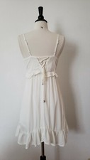 UO Dress New Size Small White Lace Up Ruffles Wedding Bridal