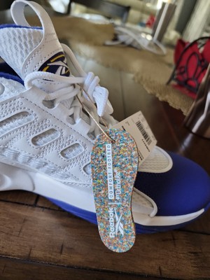 Size 10 - Reebok Solution Mid White Purple Gold for sale  display picture 2
