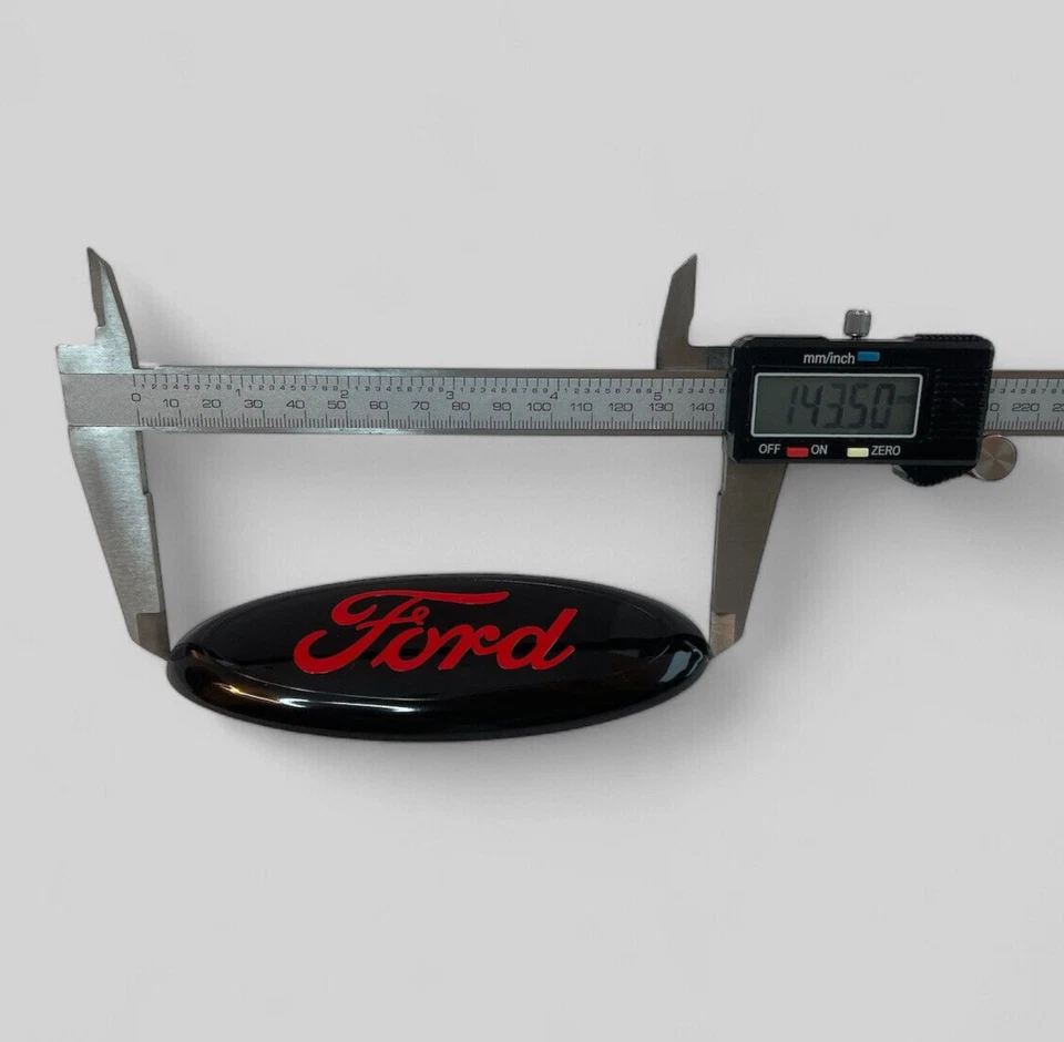 Rear Tailgate Oval Logo 5 inch Red Emblem for Ford Taurus C-Max Focus - Image 4 of 4