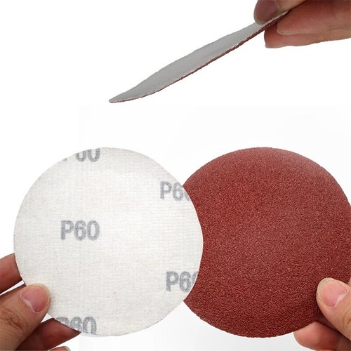 5 Inch 125mm Round Yellow Sandpaper Disc Self Adhesive 80-1000 Grit Sand Sheets - Picture 4 of 5