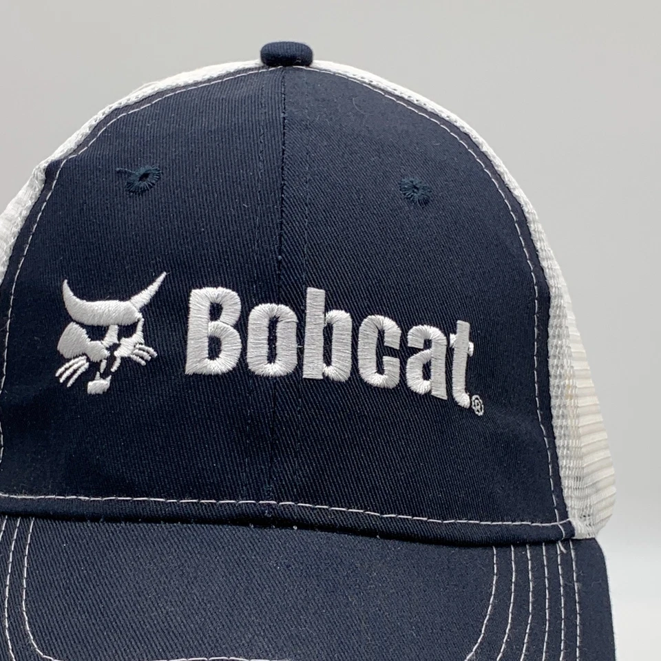 Bobcat Hat Mesh Back Adjustable Ball Cap Baseball Construction Farm Ranch Z1 - Image 3 of 4