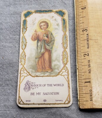 Vintage Catholic Holy Prayer Card Early 1900s Jesus H50 | eBay