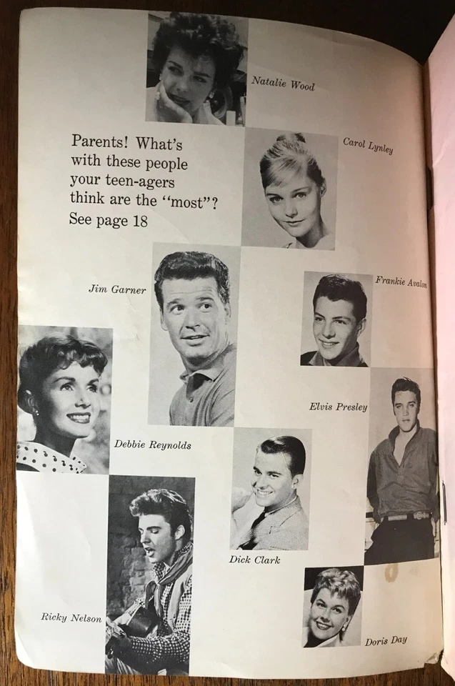 Elvis Presley - Pageant magazine - April 1959, Natalie Wood, Ricky Nelson Foto 3 de 4