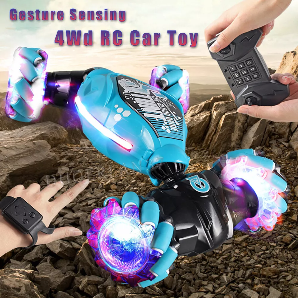 Carro De Brinquedo Com Controle Remoto 2.4G, RC Com Tração Nas Quatro Rodas ATV 1