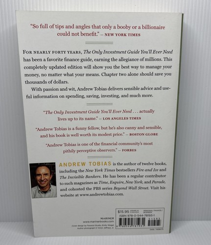 The Only Investment Guide You'll Ever Need by Andrew Tobias Paperback Finance - Picture 2 of 6