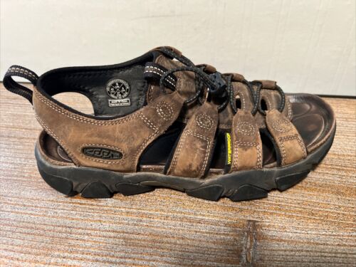 KEEN Hiking Sandals Men's 9 Brown Open Toe Elasti… - image 1
