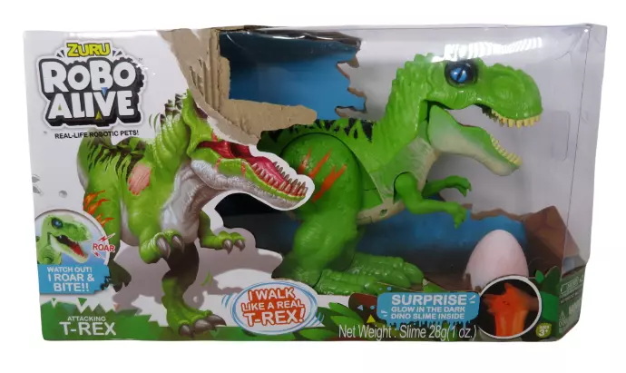 Robo Alive Attacking T-Rex Series 2 Dinosaur Toy by ZURU 