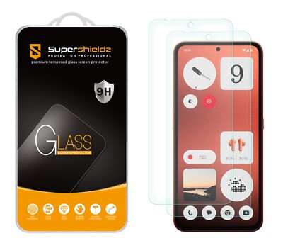 [2-Pack] Supershieldz Tempered Glass Screen Protector for Nothing CMF Phone 1