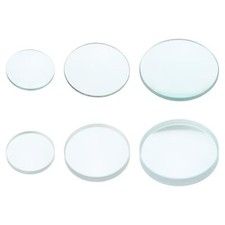 6-Pack Glass Convex and Concave Lens 7.5cm 10cm Focal Length Clear Edges