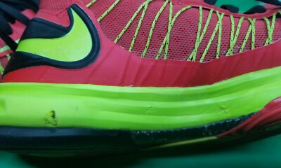 Nike Hyperdunk 2012 University Red/Lime Men display picture 3