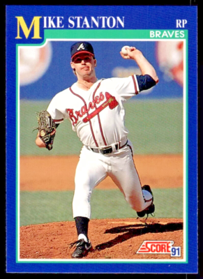 1991 Score #468 Mike Stanton Pitcher Atlanta Braves FREE shipping
