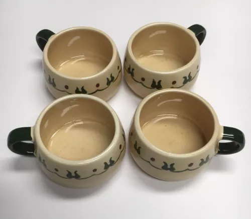 (4)Vintage Metlox Poppytrail Vernon HOMESTEAD PROVINCIAL Coffee cups. Bb68