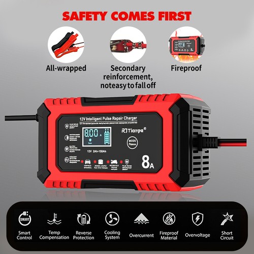 8-Amp Car Jump Starter LiFePO4 Lead Acid Power Bank Battery Charger Booster 12V - Picture 9 of 20