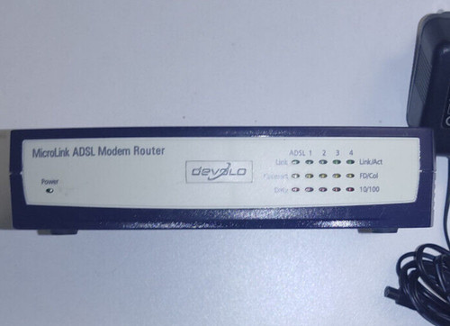 Devolo Microlink ADSL modem router (Annex B) mit Netzteil, super Zustand