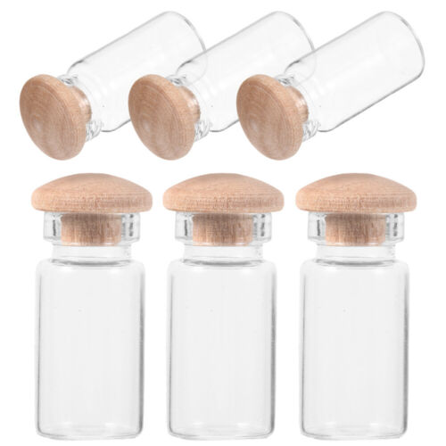 6 Pcs Mini-Lebensmittelflaschen Mini- - Miniglas Einmachgläser - Bild 3 von 12