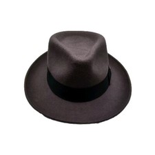 Scala Wool Felt Fedora Grey Size Medium