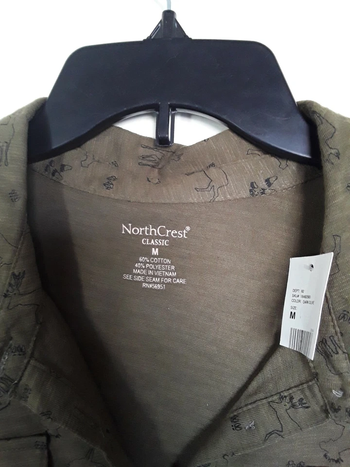 NUEVO CON ETIQUETAS Camisa Top Henley Para Mujer North Crest Manga Larga Talla M Foto 2 de 4