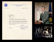 RICHARD DICK GORDON Typed Letter Autographed Signed NASA Gemini 11 Apollo 12