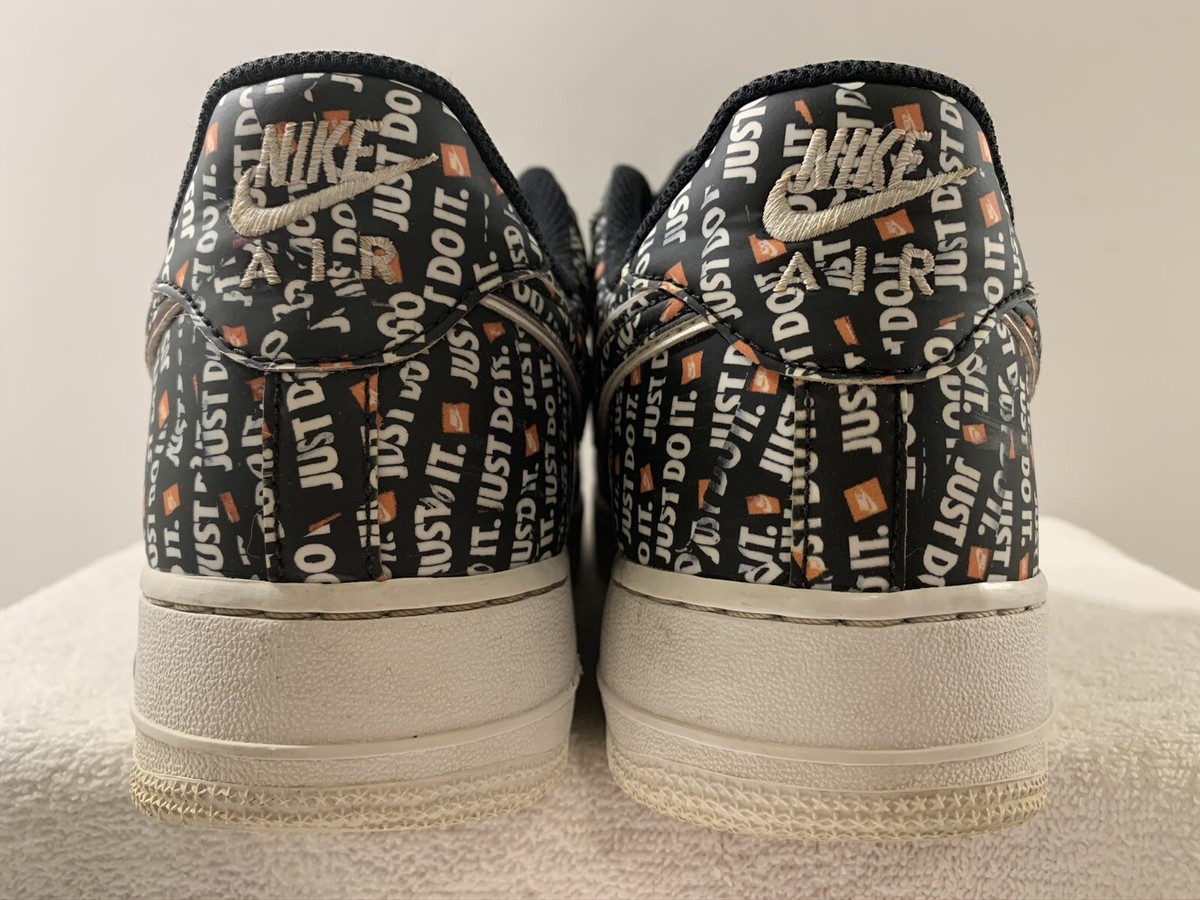 Nike Air Force 1 Low '07 LV8 Just Do It Pack Black JDI Mens Nike Air Force 1 Low '07 LV8 Just Do It Pack Black JDI Mens