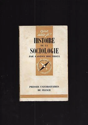 Gaston Bouthoul Soziologie Geschichte Que sais-je ? Taschenbuch - Bild 1 von 2