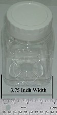 PET Plastic Storage Jars,Container,Food,Candy,Organizer,lids 24 OZ Lot Of 16