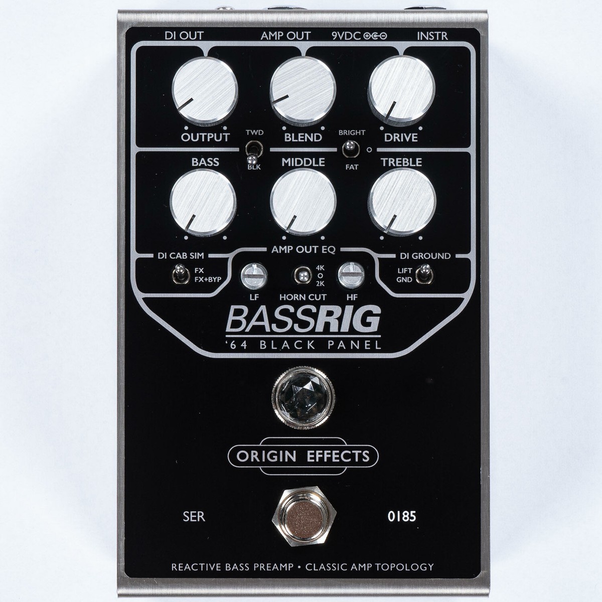 ORIGIN EFFECTS BassRIG ’64 Black Panel Origin Effects BassRIG '64 Black Panel Overdrive/Preamp