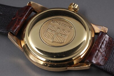 Vintage KING SEIKO 44-2000 Diashock 25J Gold Dial Hand-Winding