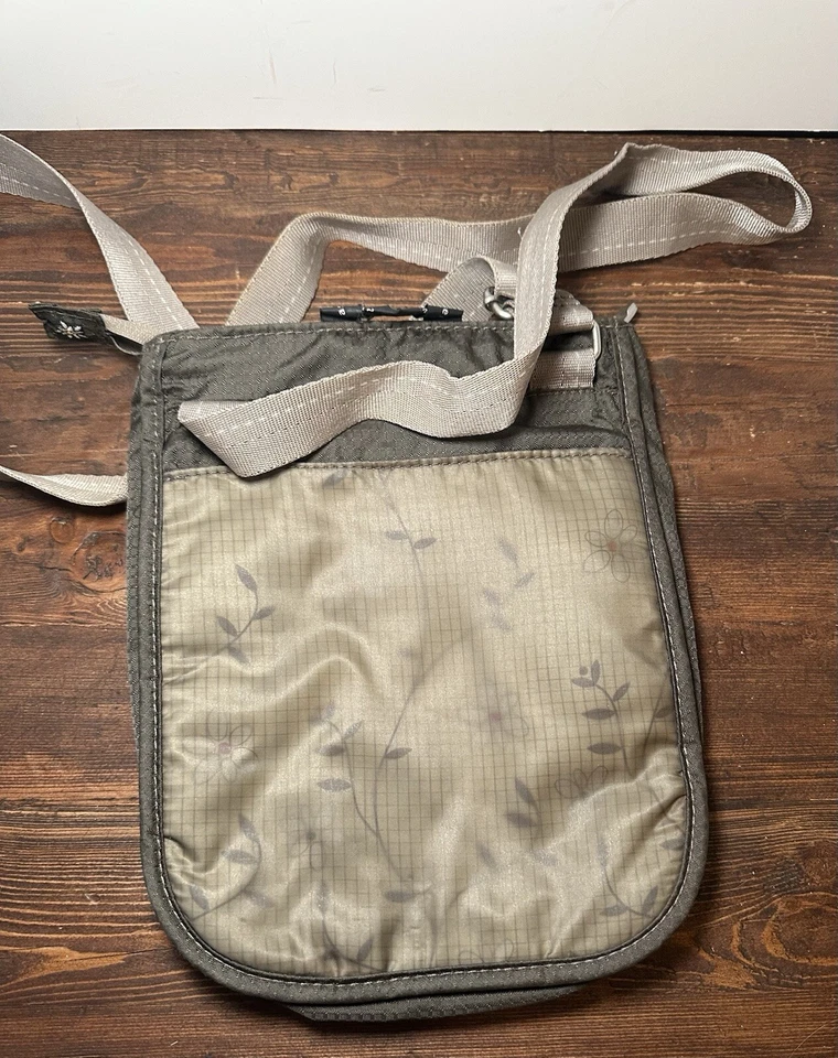 Sherpani Crossbody Gray & Tan Embroidered Flowers Purse - Image 2 of 4