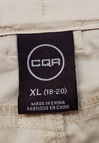 CQR Kids Cargo Shorts SIZE XL (18-20) Outdoors Beige Cotton Nylon Polyurethane - Picture 13 of 13