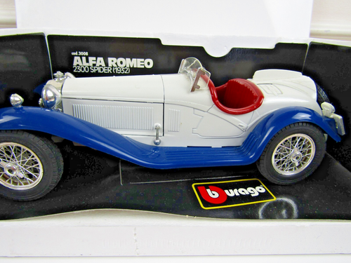 BBURAGO/BURAGO - 1932 ALFA ROMEO 2300 SPIDER - 1/18 SCALE MODEL CAR - COD.3008 - 第 2/6 張圖片