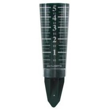 AcuRite 14" Acrylic Rain Gauge Measures up to 5" Rainwater w/ Magnified Numbers