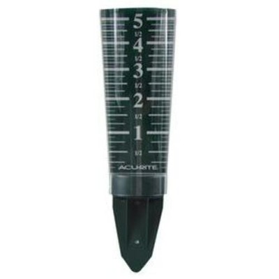 AcuRite 14'' Acrylic Rain Gauge Measures up to 5'' Rainwater w/ Magnified Numbers