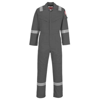 Portwest FR50 Overall flammhemmend antistatisch 350 g Schutzanzug Grau Größe M - Bild 1 von 4