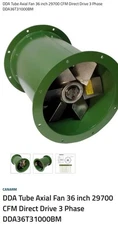 Canarm HVAC Axial Fan DDA36T31000BM Pre Owned Commercial Fan With SMVector Lenze