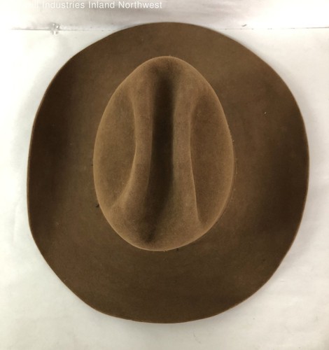Vintage Men's Resistol Cheyenne Chestnut Brown Felt Cowboy Hat Size 7 - Picture 5 of 10