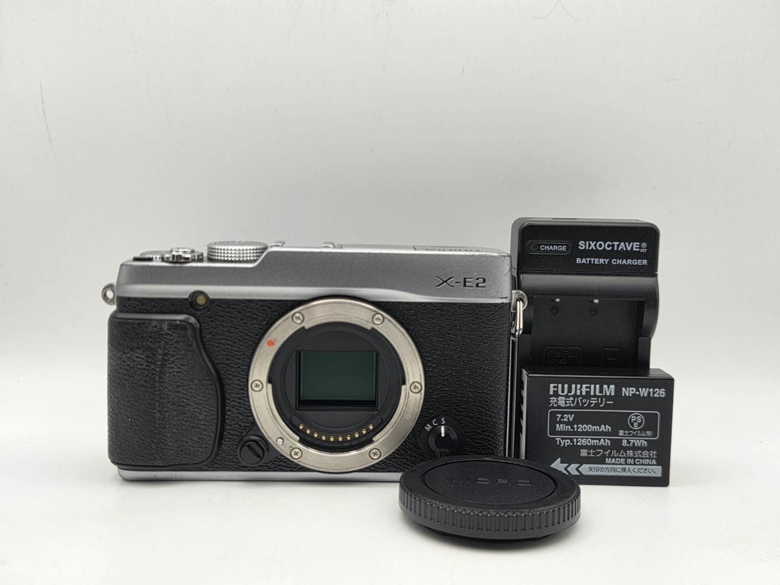 [ EXC.6+ ] Fujifilm Fuji X-E2 16.3MP Mirrorless Camera Body Silver From JAPAN
