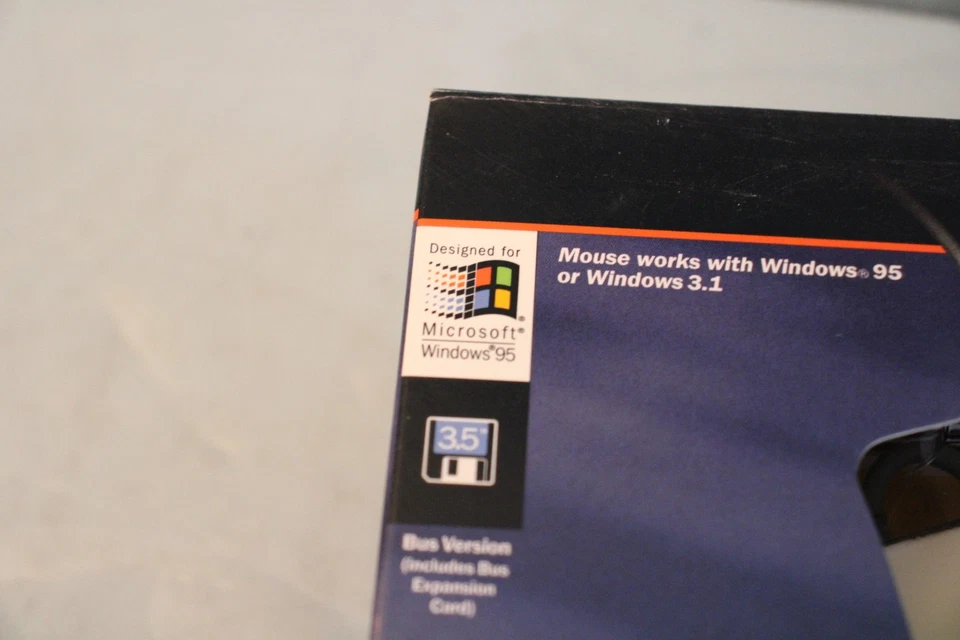 RARE Microsoft Mouse HRD 2.0 Windows 95 BUS EN 3H "NEW IN BOX" - Image 3 of 4