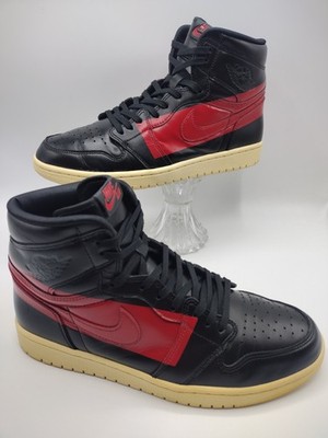 NIKE AIR JORDAN 1 RETRO HIGH OG DEFIANT COUTURE BLACK RED BQ6682-006 MEN SZ 10.5