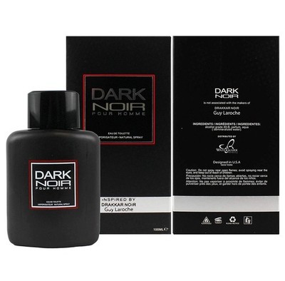 Dark Noir Men, Eau De Toilette 3.4 Fl. Oz./ 100 ml GUY LAROCHE -One Pack