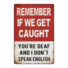 Funny Metal Wall Sign Vintage Man Cave Garage Bedroom Decor 8x12 Humor Art