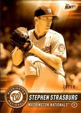 2017 Topps Bunt Stephen Strasburg #97 Orange SP /50