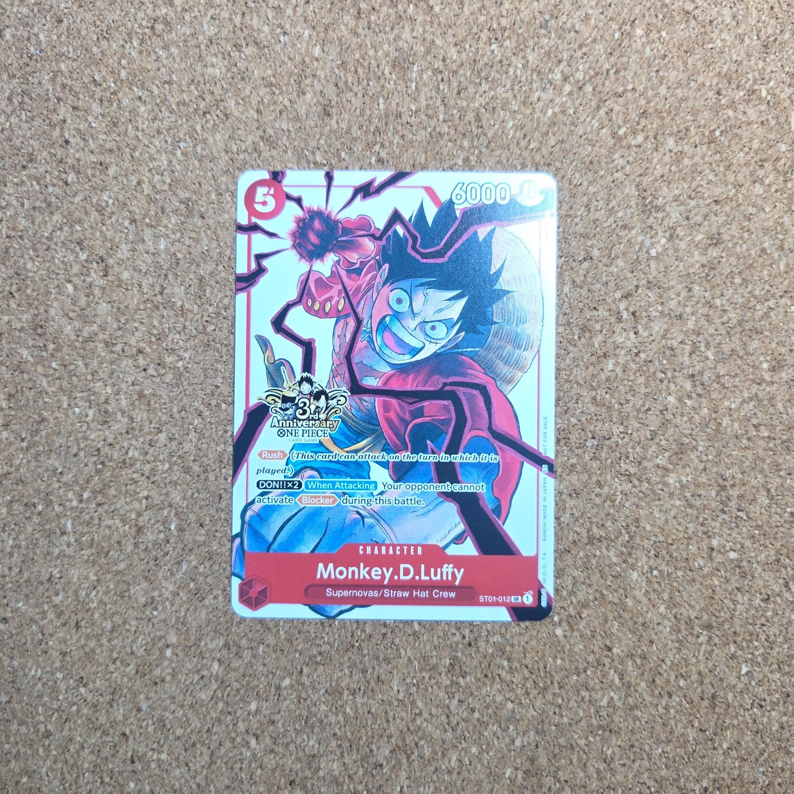 #2 Monkey.D.Luffy - ST01-012 (3rd Anniversary Tournament 3 Brothers Pack) *B4