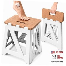 Folding Shower Stool Foot Rest - 330lbs Heavy-Duty Anti-Slip Shower Seat for